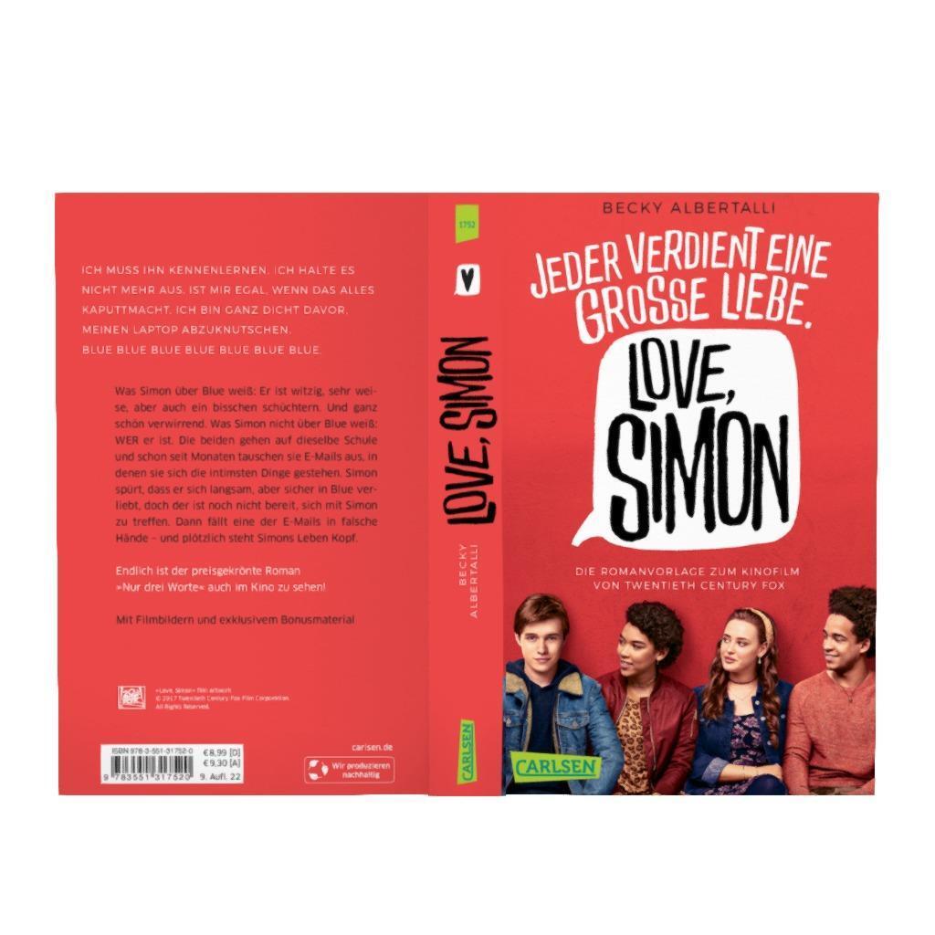 Bild: 9783551317520 | Love, Simon (Filmausgabe) (Nur drei Worte - Love, Simon) | Albertalli