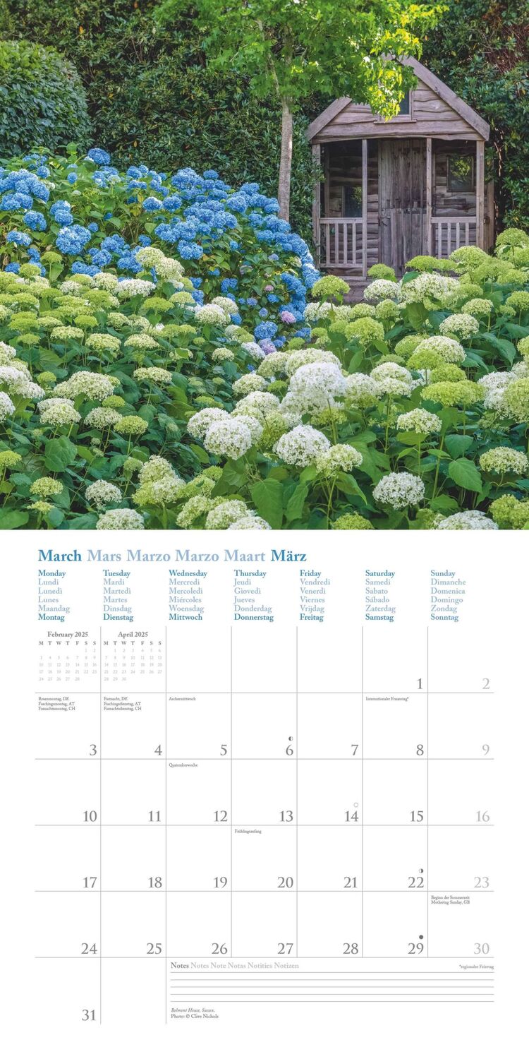 Bild: 4002725988003 | English Country Gardens 2025 - Wand-Kalender - Broschüren-Kalender...