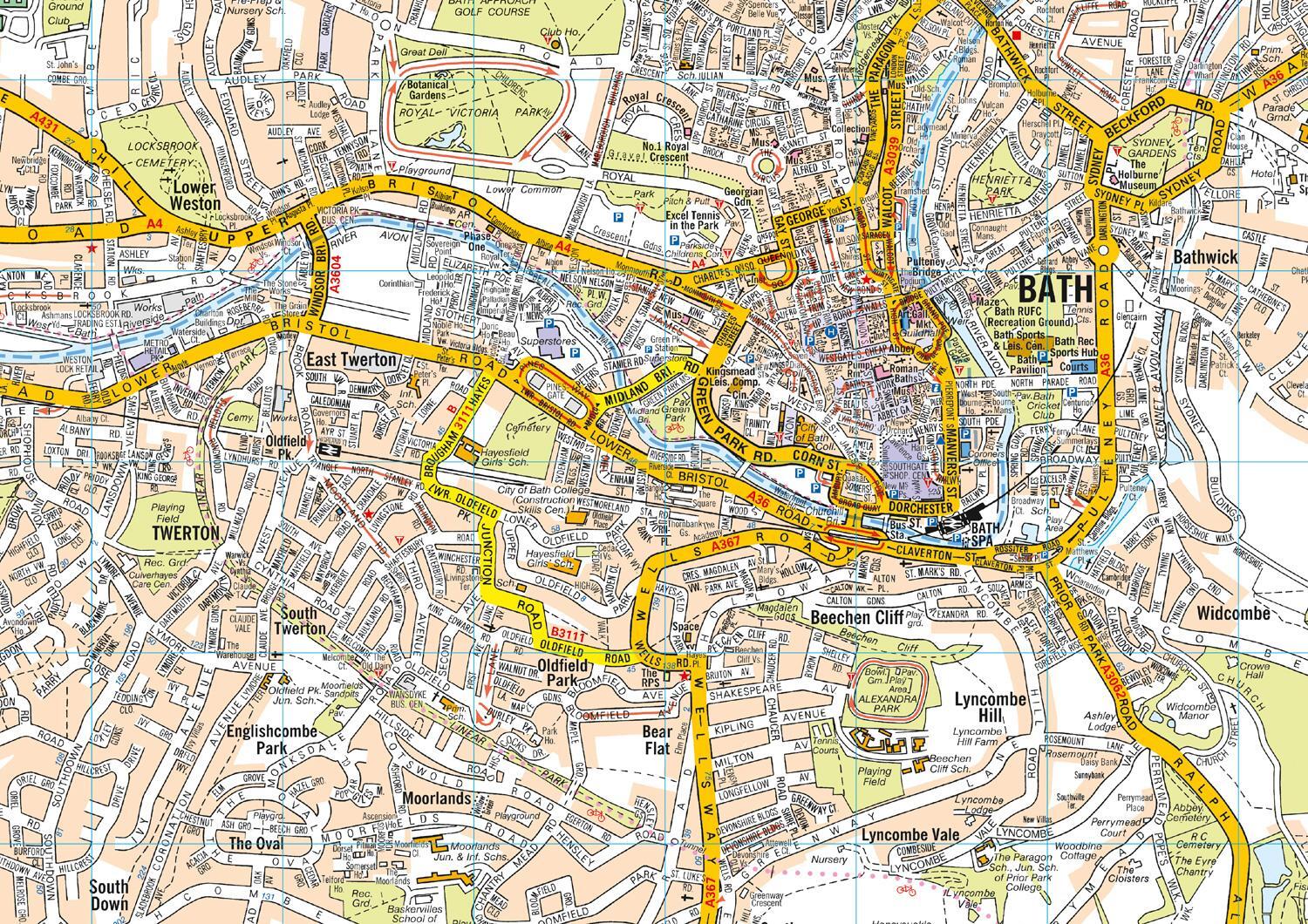 Bild: 9780008560485 | Bath A-Z Pocket Street Map | A-Z Maps | (Land-)Karte | Karte/Landkarte