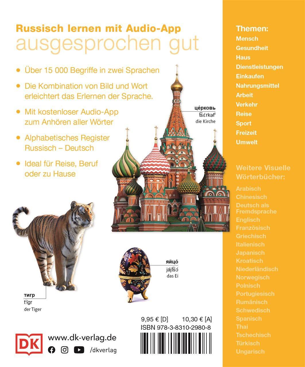 Rückseite: 9783831029808 | Visuelles Wörterbuch Russisch Deutsch | Taschenbuch | 392 S. | Deutsch