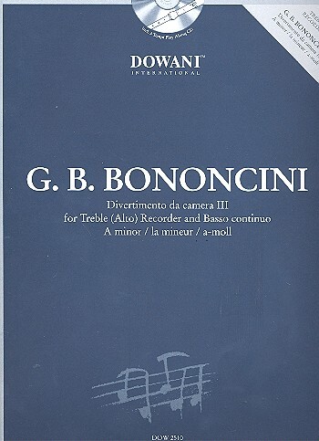 Cover: 9783905477160 | Divertimento in a-moll | Giovanni Battista Bononcini | Buch + CD