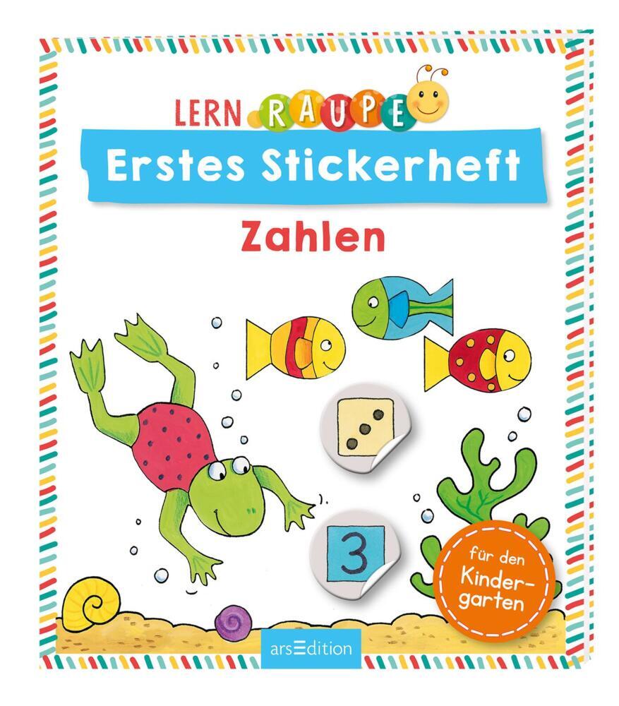 Cover: 9783845841922 | Lernraupe - Erstes Stickerheft - Zahlen | Angela Wiesner (u. a.)