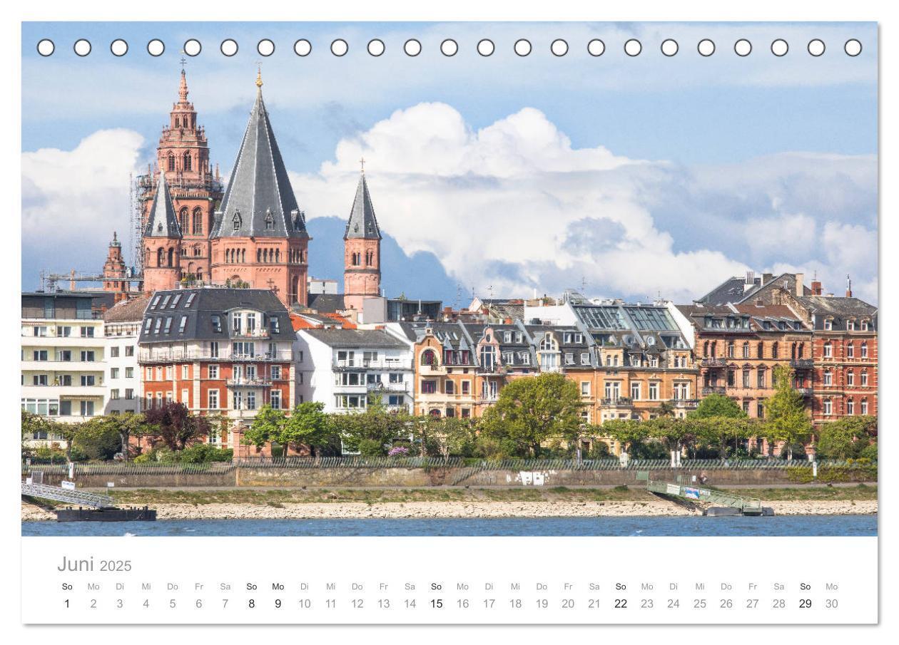 Bild: 9783435373628 | Mein Mainz (Tischkalender 2025 DIN A5 quer), CALVENDO Monatskalender