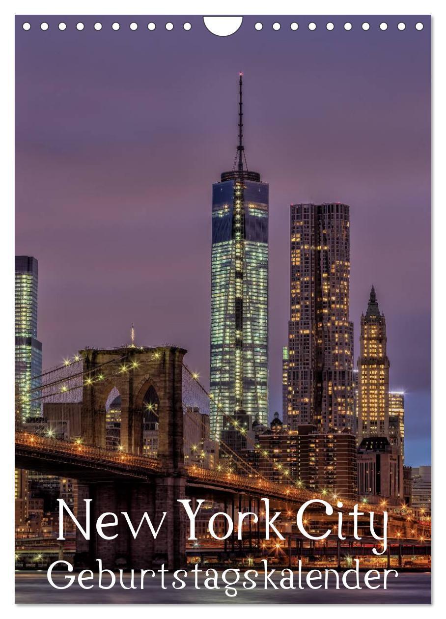 Cover: 9783383291111 | New York City Geburtstagskalender (Wandkalender 2024 DIN A4 hoch),...