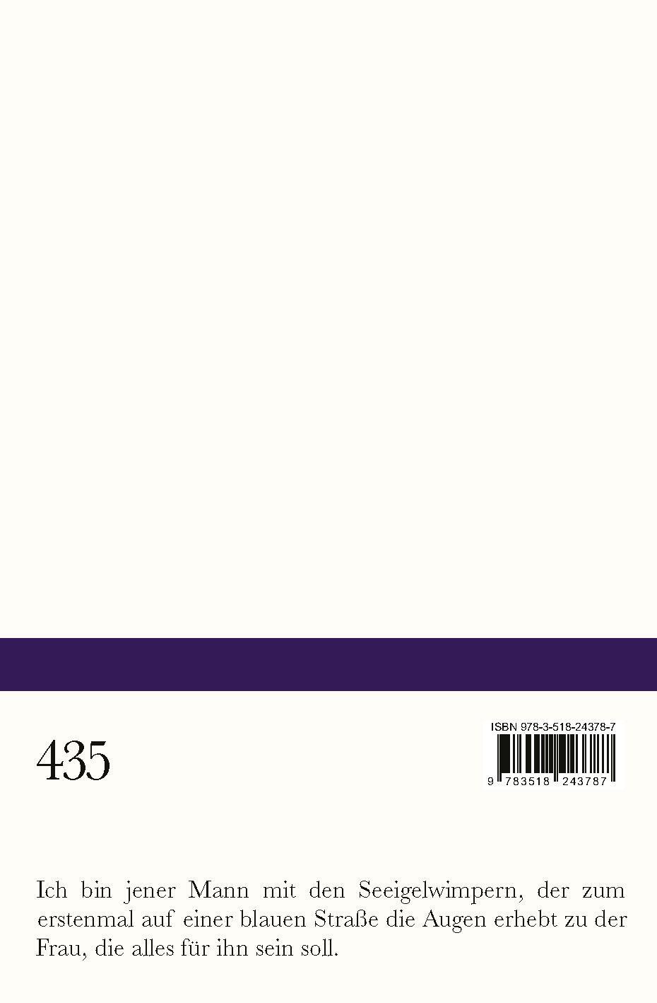 Rückseite: 9783518243787 | L'Amour fou | André Breton | Taschenbuch | 160 S. | Deutsch | 2023