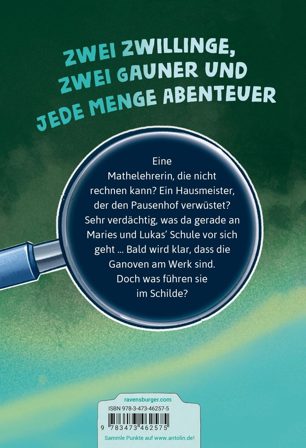 Rückseite: 9783473462575 | Die Jagd nach dem magischen Detektivkoffer 6: Schurken in der...