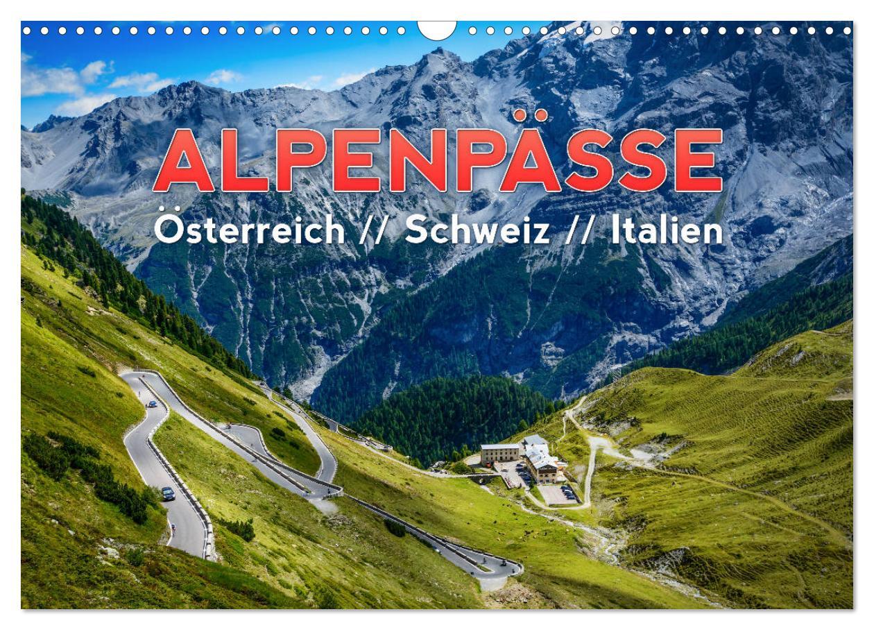 Cover: 9783435161065 | ALPENPÄSSE Österreich - Schweiz - Italien (Wandkalender 2025 DIN A3...