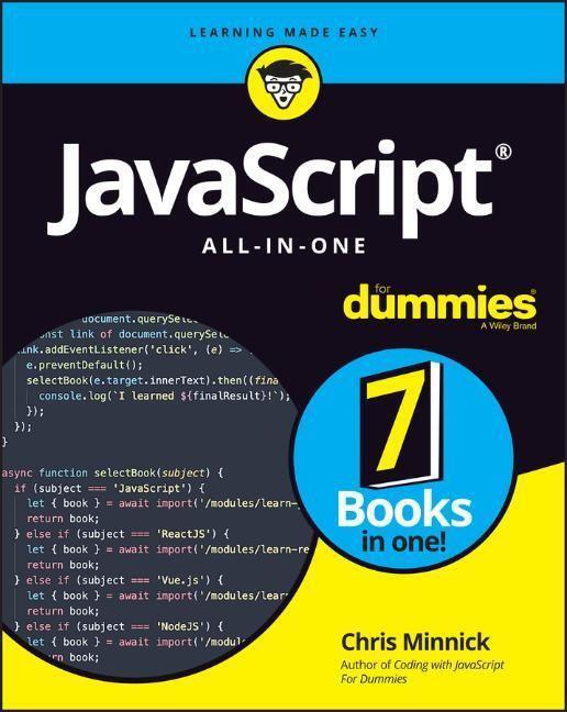 Cover: 9781119906834 | JavaScript All-in-One For Dummies | Chris Minnick | Taschenbuch | 2023