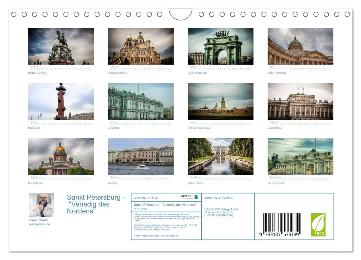 Bild: 9783435573189 | Sankt Petersburg - "Venedig des Nordens" (Wandkalender 2025 DIN A4...