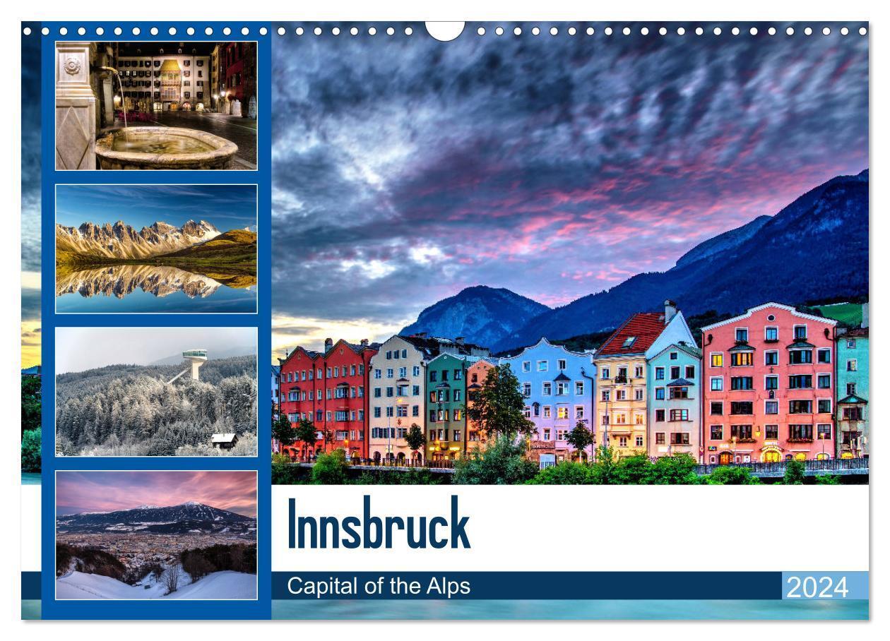 Cover: 9783383050244 | Innsbruck - Capital of the Alps (Wandkalender 2024 DIN A3 quer),...