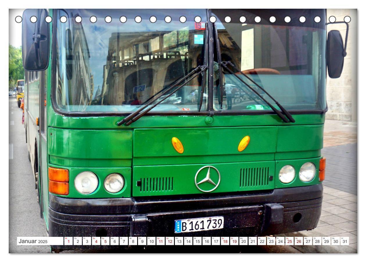 Bild: 9783457197004 | Omnibus-Welt - Autobusse in Kuba (Tischkalender 2025 DIN A5 quer),...