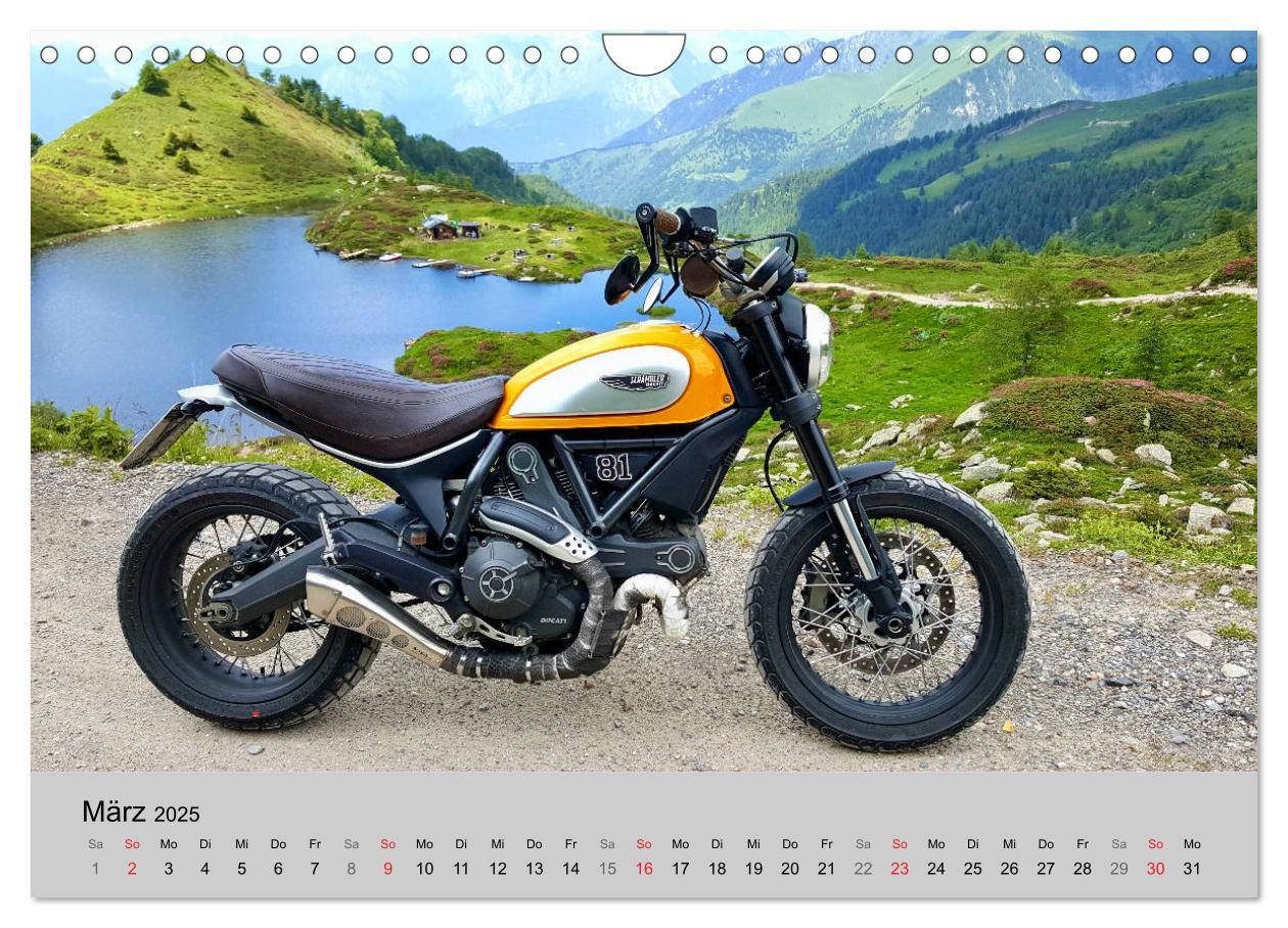 Bild: 9783435178230 | Scrambler Motorräder mit Stil (Wandkalender 2025 DIN A4 quer),...