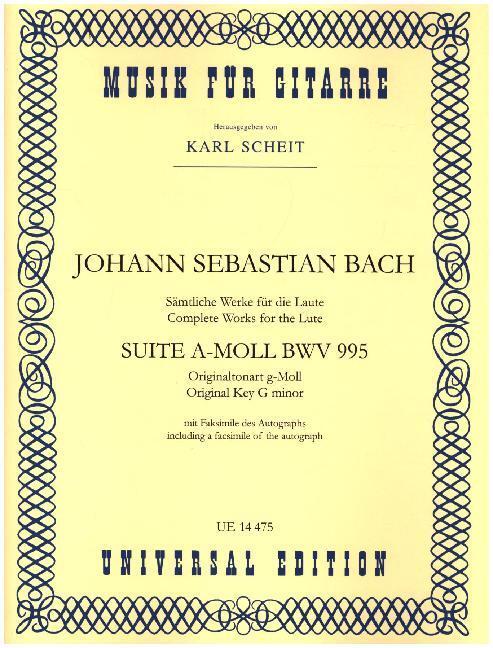 Cover: 9783702413088 | Suite | BWV 995. für Gitarre. | Karl Scheit | Buch | Deutsch