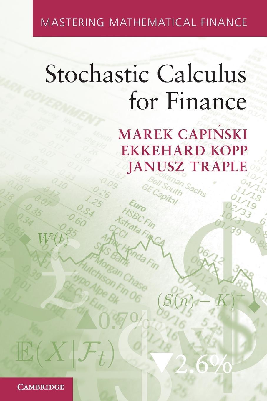 Cover: 9780521175739 | Stochastic Calculus for Finance | Marek Capi¿ski (u. a.) | Taschenbuch