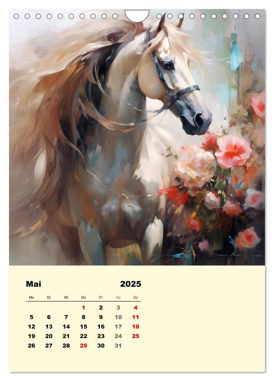 Bild: 9783435867370 | Pferde im romantischen Barockstil (Wandkalender 2025 DIN A4 hoch),...