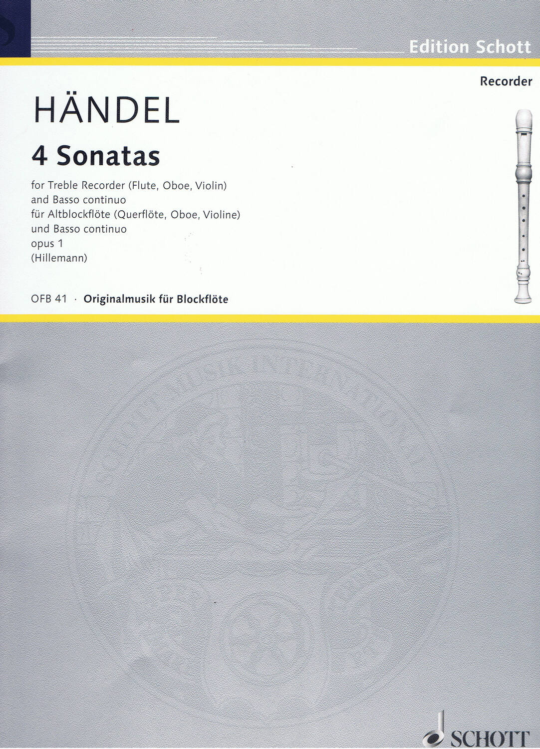 Cover: 9790001099295 | 4 Sonatas | Georg Friedrich Händel | Broschüre | Buch | Deutsch | 2018