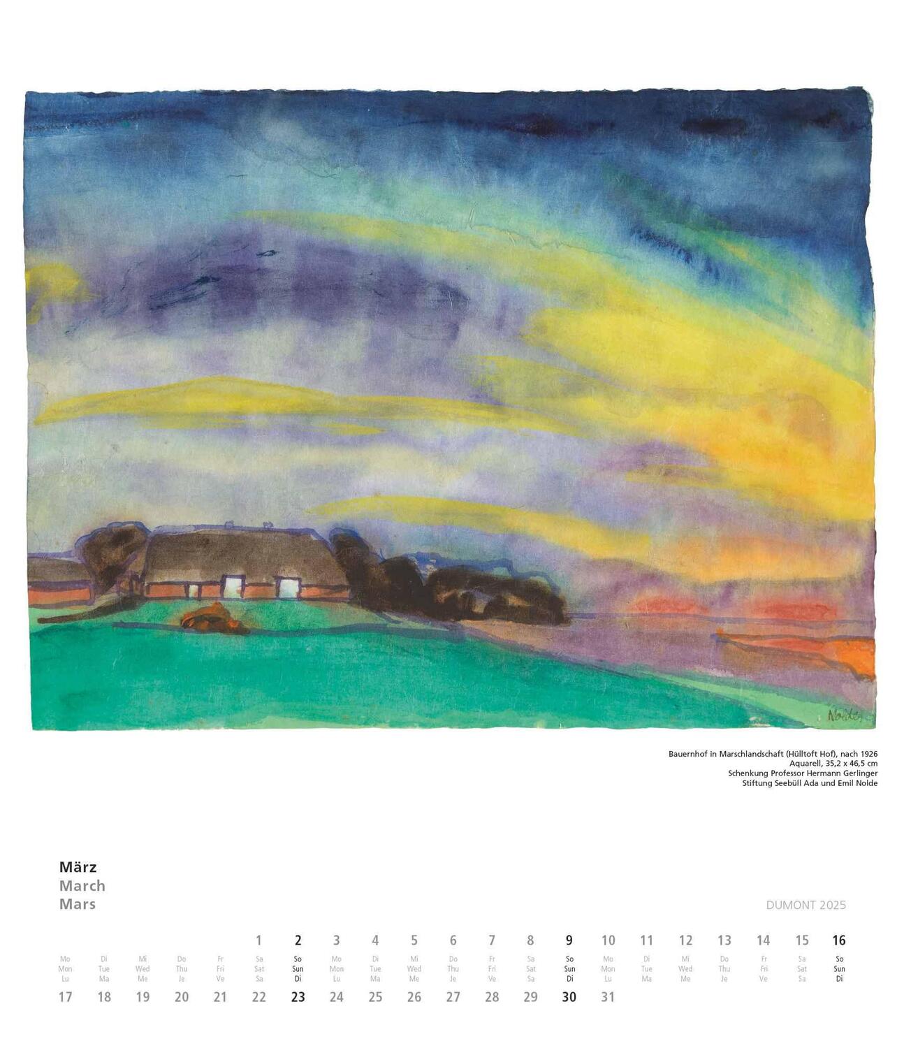 Bild: 4250809652979 | Emil Nolde 2025 - Kunstkalender - Wandkalender im Format 34,5 x 40...