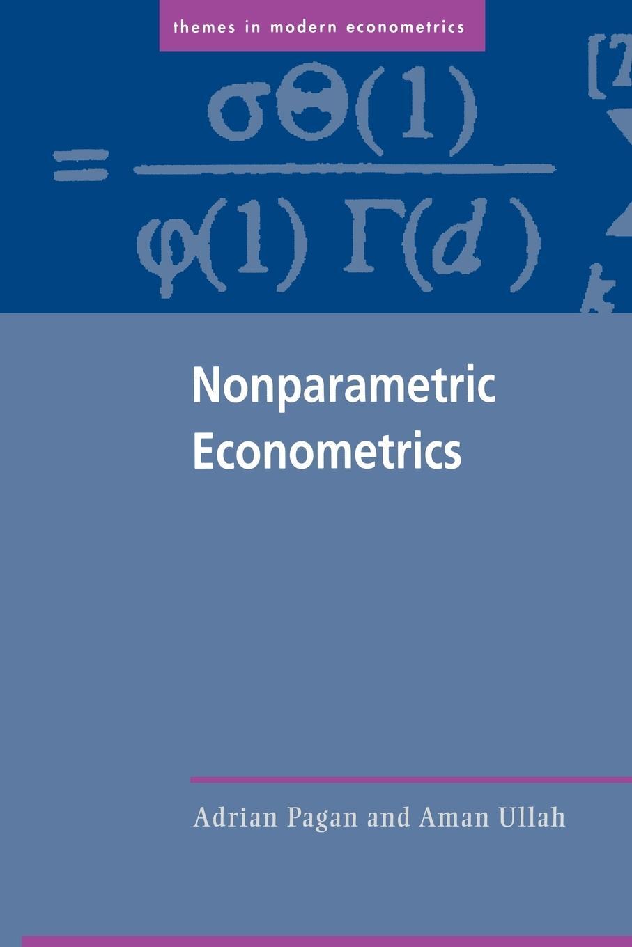 Cover: 9780521586115 | Nonparametric Econometrics | Adrian Pagan (u. a.) | Taschenbuch | 2006