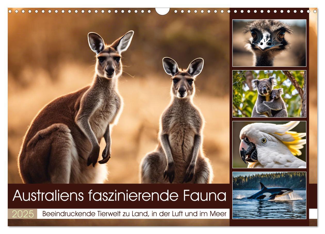 Cover: 9783435718689 | Australiens faszinierende Fauna (Wandkalender 2025 DIN A3 quer),...