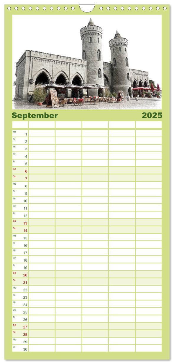 Bild: 9783457118412 | Familienplaner 2025 - Potsdam Kalender mit 5 Spalten (Wandkalender,...