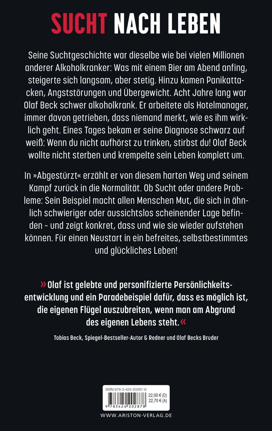 Bild: 9783424202878 | Abgestürzt | Egal, wie tief du fällst, du kannst immer aufstehen