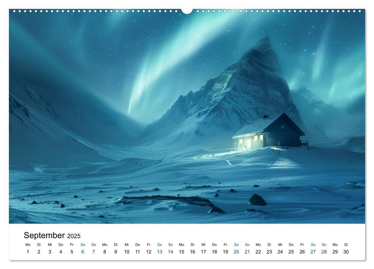 Bild: 9783383813702 | Aurora Borealis - Der Zauber der Nordlichter (Wandkalender 2025 DIN...