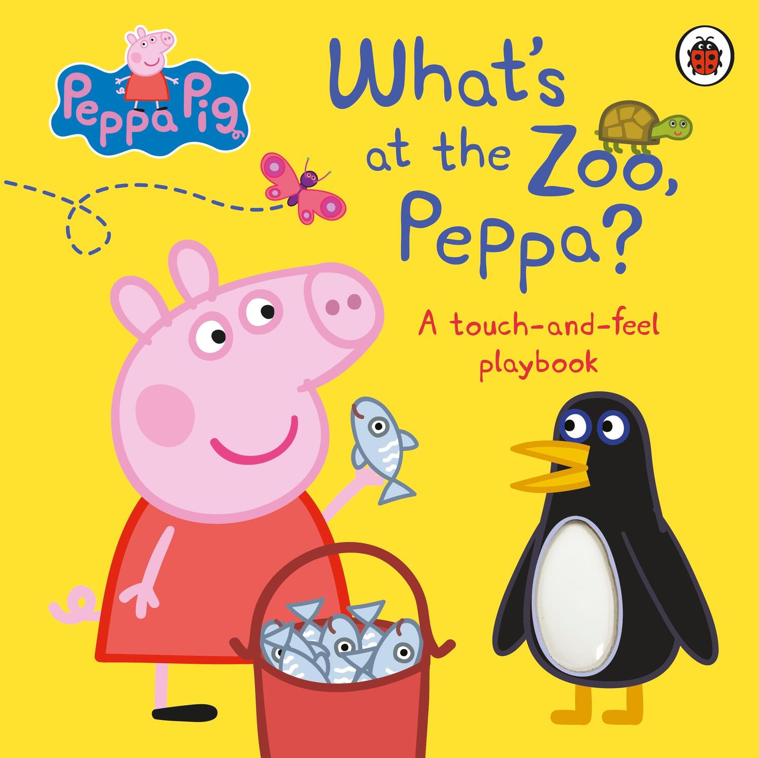 Cover: 9780241631058 | Peppa Pig: What's At The Zoo, Peppa? | A Touch-and-Feel Playbook