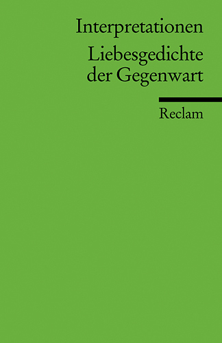 Cover: 9783150175200 | Liebesgedichte der Gegenwart | Hiltrud Gnüg | Taschenbuch