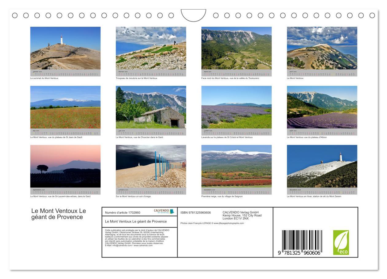 Bild: 9781325960606 | Le Mont Ventoux Le géant de Provence (Calendrier mural 2025 DIN A4...