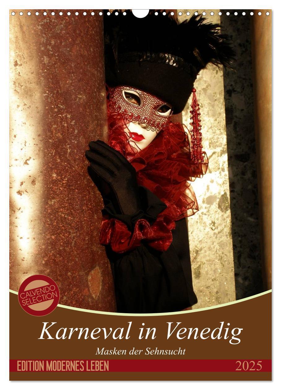 Cover: 9783457061152 | Masken der Sehnsucht - Karneval in Venedig (Wandkalender 2025 DIN...