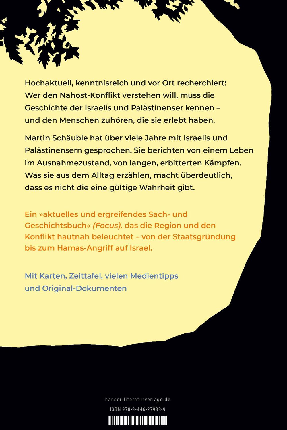 Bild: 9783446279339 | Die Geschichte der Israelis und Palästinenser | Martin Schäuble | Buch