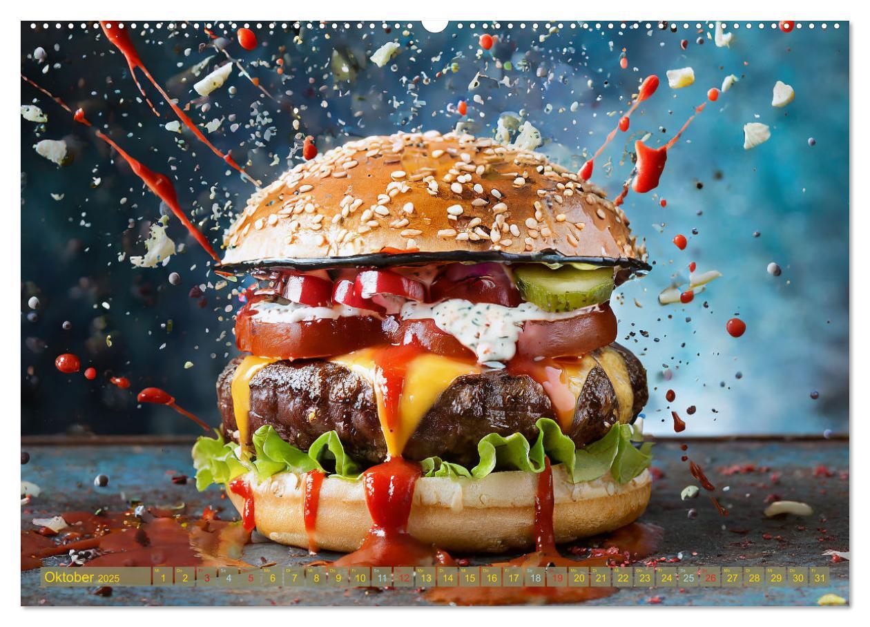 Bild: 9783457037010 | Unsere Burger Deluxe (Wandkalender 2025 DIN A2 quer), CALVENDO...