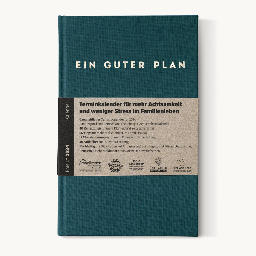 Cover: 4260653842518 | Ein guter Plan Family 2024 | Petrol | EGP Verlag GmbH | Kalender