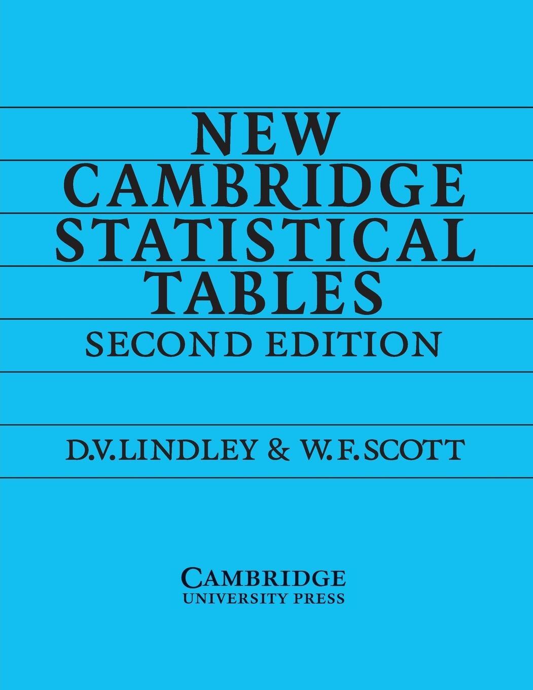 Cover: 9780521484855 | New Camb Statistical Tables 2ed | W. F. Scott | Taschenbuch | Englisch
