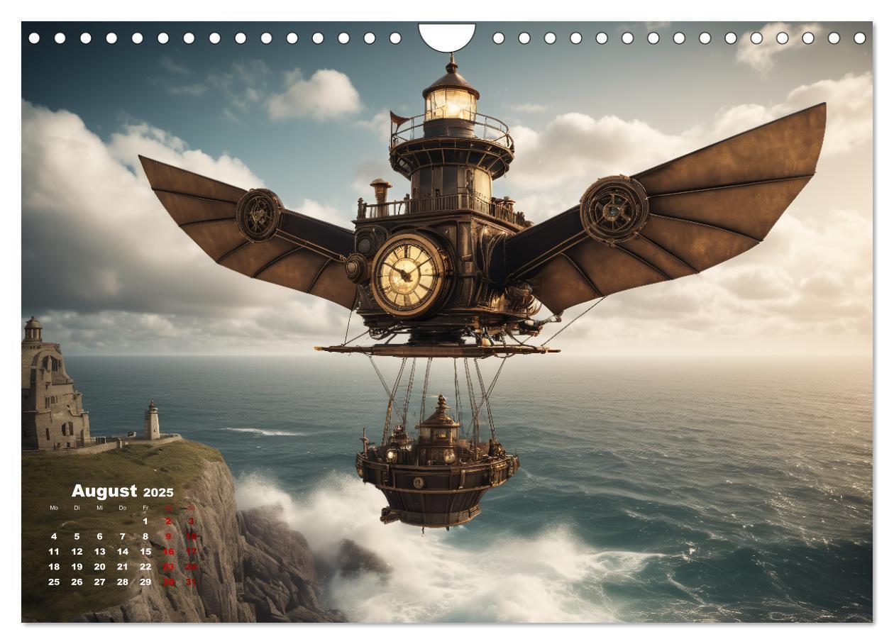 Bild: 9783383803765 | Steampunk - Die Welt der Leuchttürme (Wandkalender 2025 DIN A4...