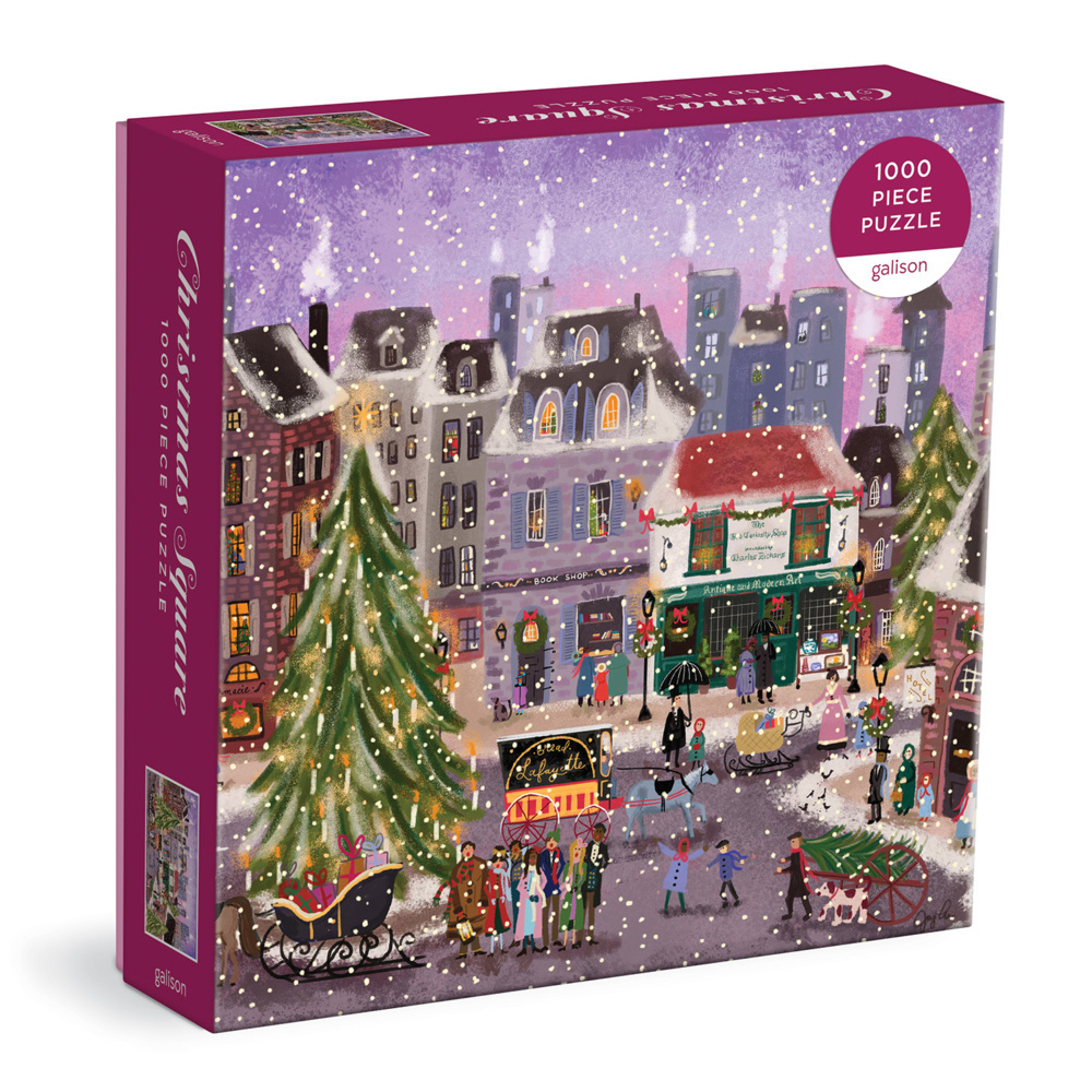 Cover: 9780735371187 | Joy Laforme Christmas Square 1000 Piece Puzzle in Square Box | Galison