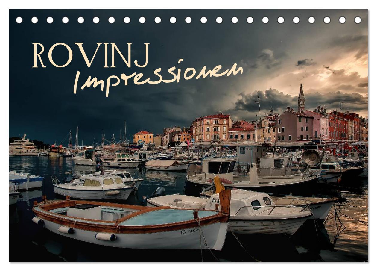 Cover: 9783435751051 | Rovinj Impressionen (Tischkalender 2025 DIN A5 quer), CALVENDO...