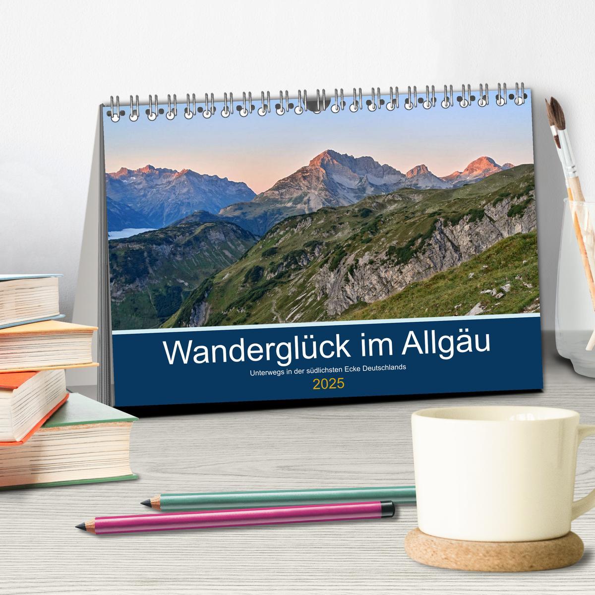 Bild: 9783435191116 | Wanderglück im Allgäu (Tischkalender 2025 DIN A5 quer), CALVENDO...