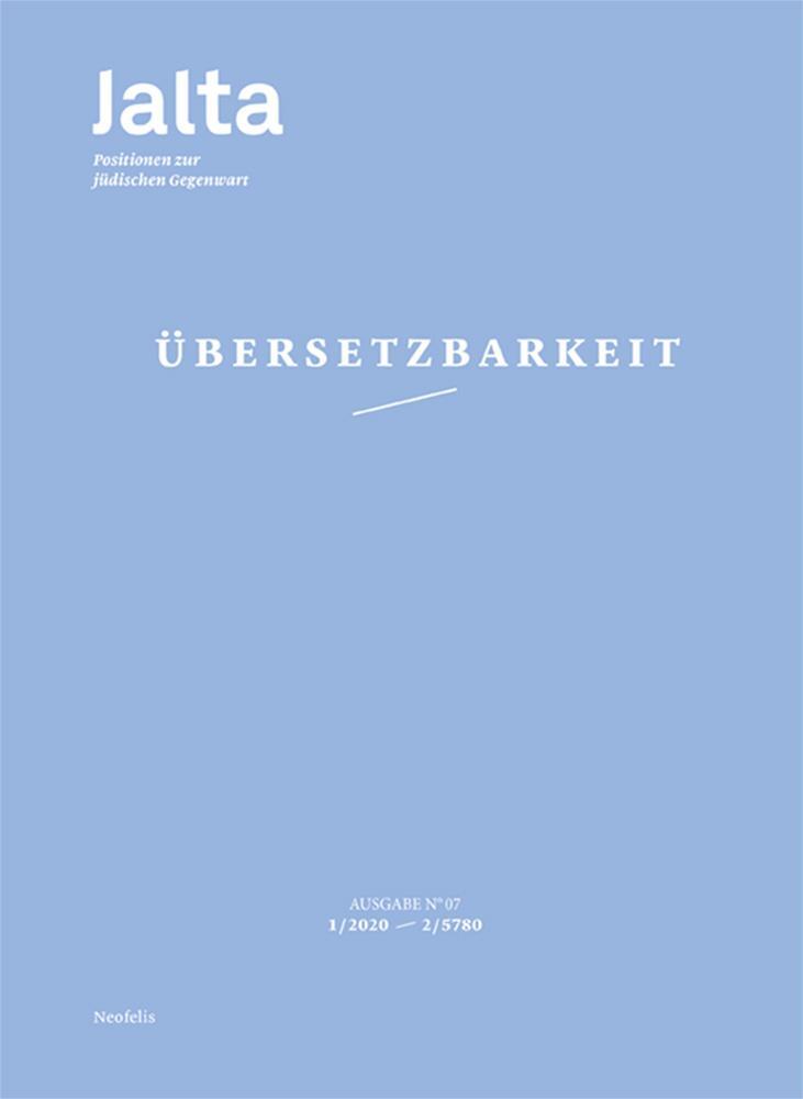 Cover: 9783958082595 | Übersetzbarkeit | Jalta. Positionen zur jüdischen Gegenwart 07 | Buch