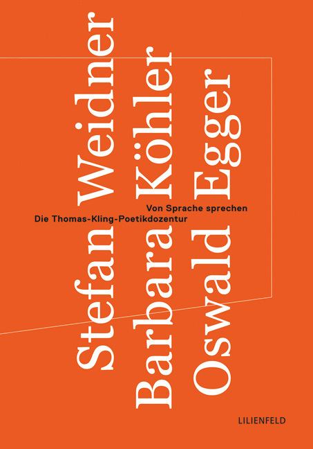 Cover: 9783940357397 | Von Sprache sprechen | Stefan Weidner (u. a.) | Taschenbuch | 120 S.