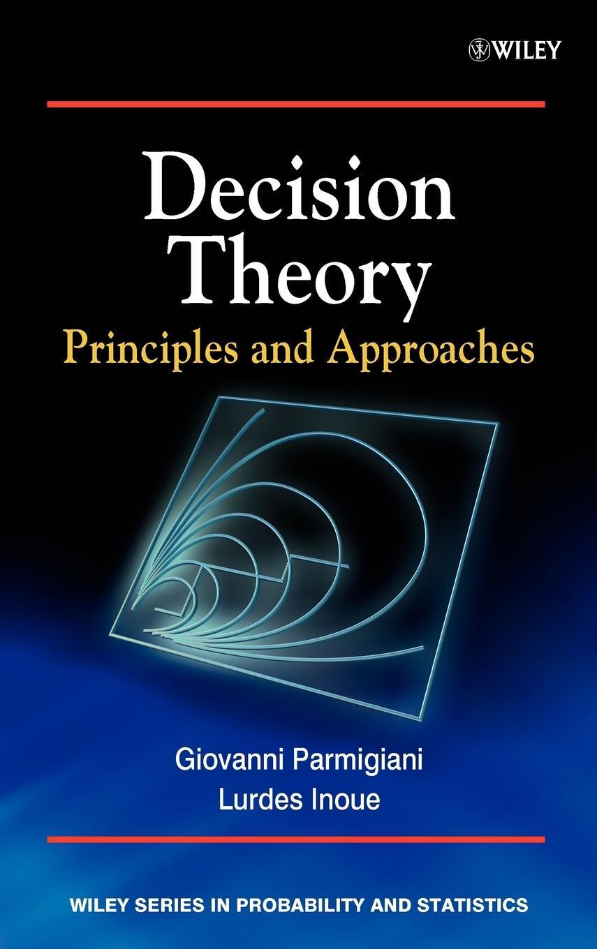 Cover: 9780471496571 | Decision Theory | Parmigiani | Buch | HC gerader Rücken kaschiert