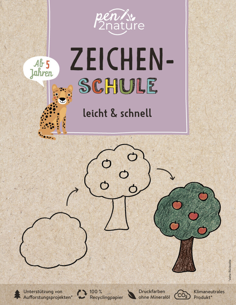 Cover: 9783987640124 | Zeichen-Schule leicht &amp; schnell. Zeichnen lernen für Kinder ab 5...