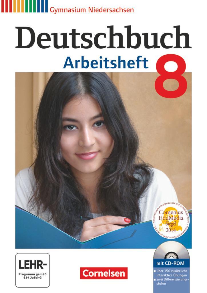 Cover: 9783060624966 | Deutschbuch Gymnasium 8. Schuljahr. Arbeitsheft mit Lösungen und...