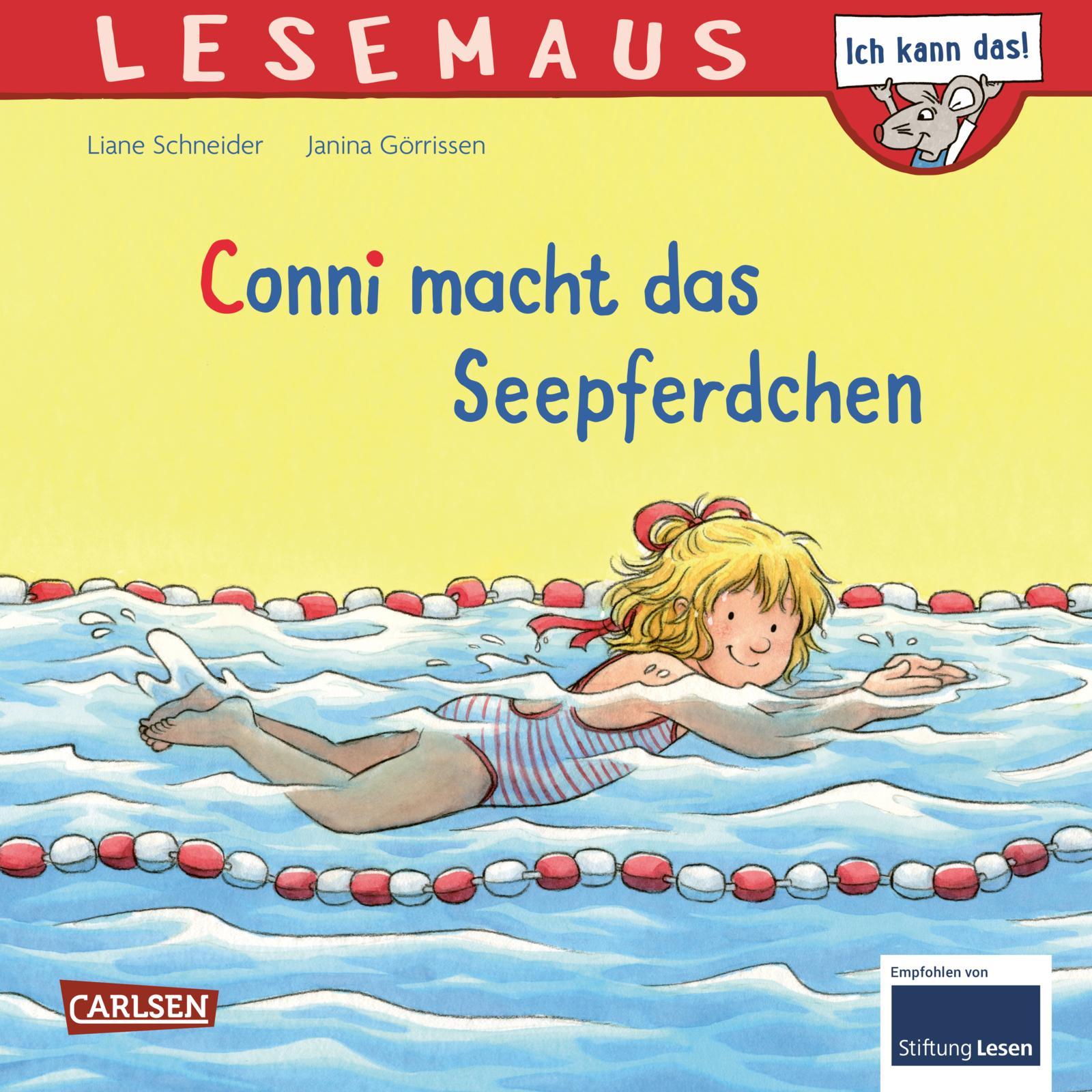 Cover: 9783551084163 | Conni macht das Seepferdchen (Neuausgabe) | Liane Schneider | Lesemaus