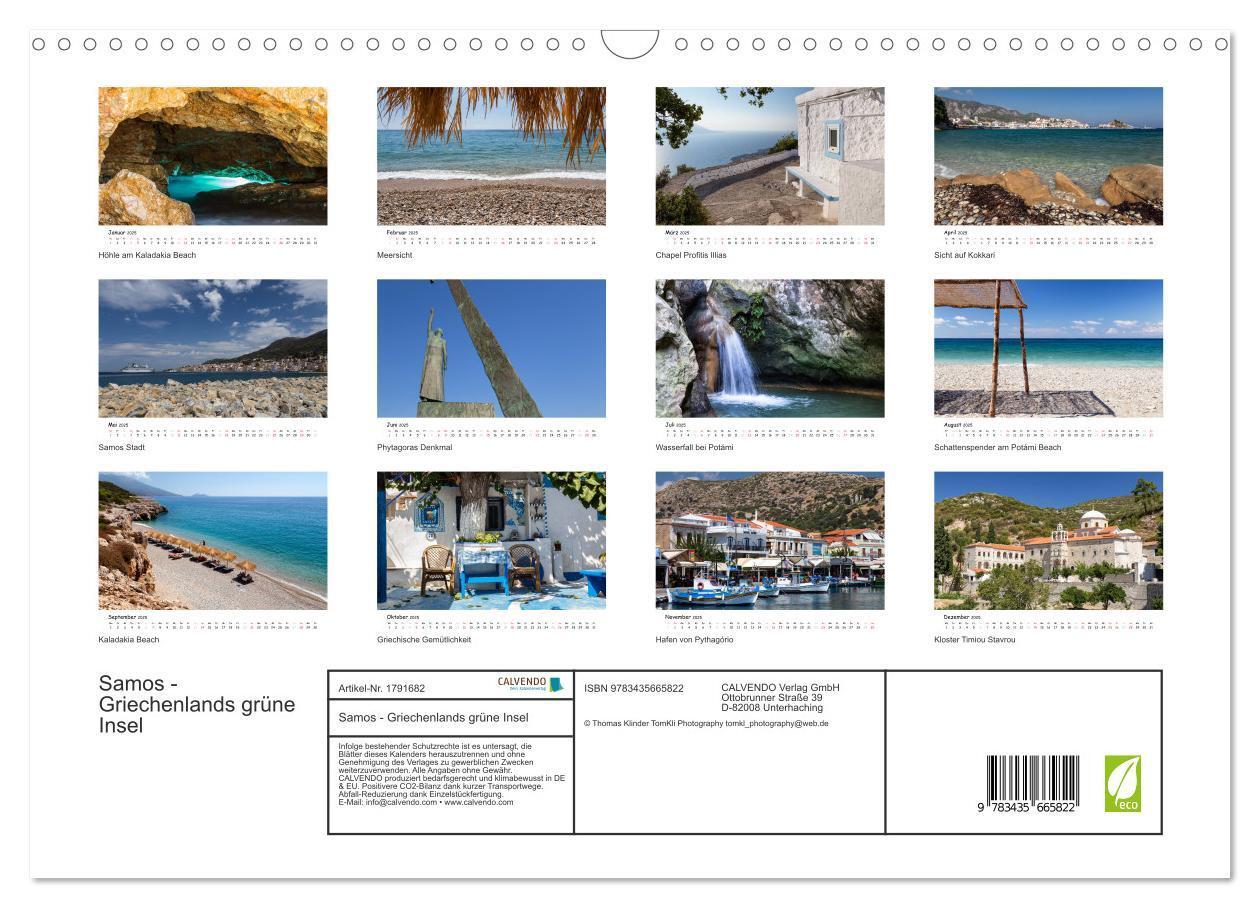 Bild: 9783435665822 | Samos - Griechenlands grüne Insel (Wandkalender 2025 DIN A3 quer),...