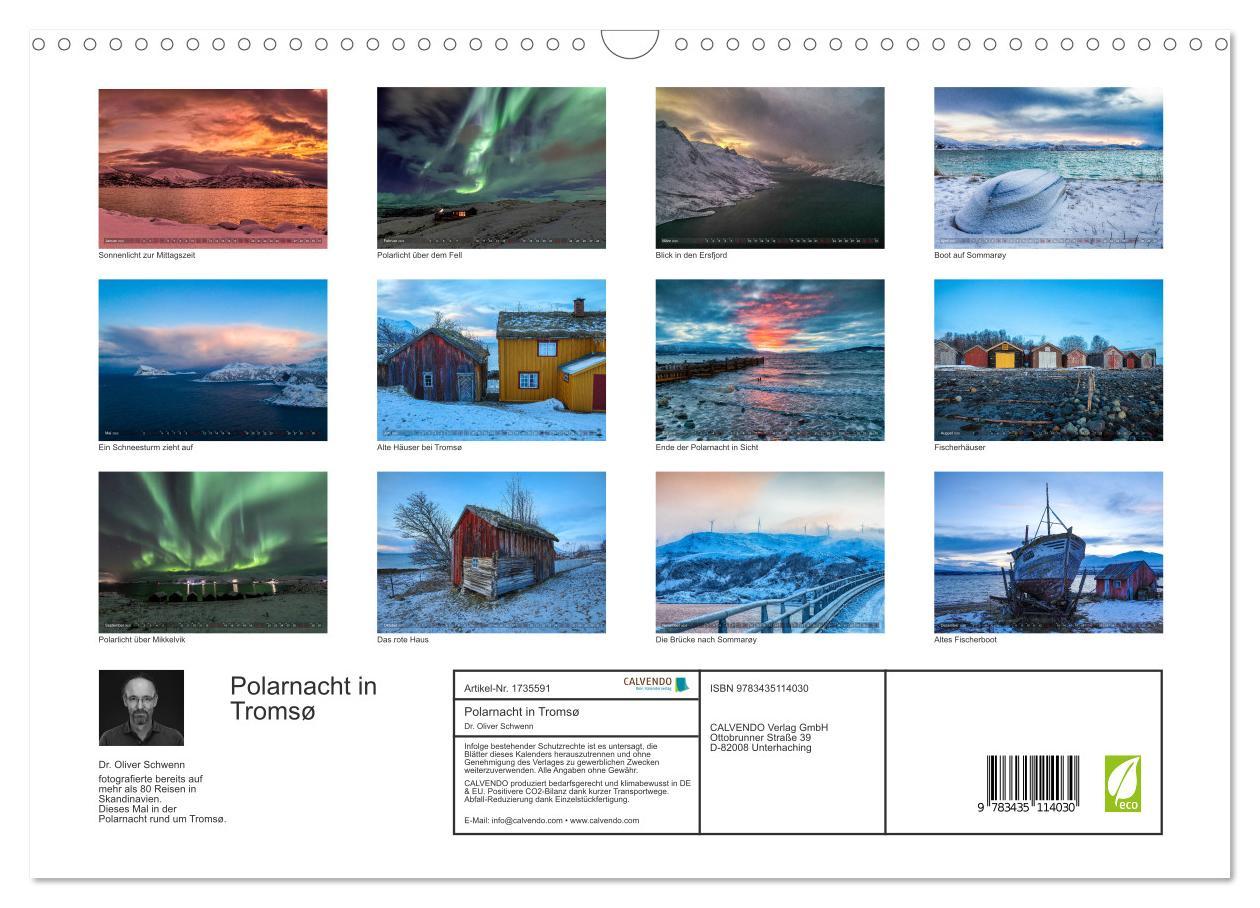 Bild: 9783435114030 | Polarnacht in Tromsø (Wandkalender 2025 DIN A3 quer), CALVENDO...