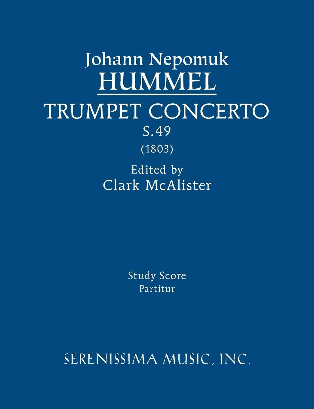Cover: 9781608741557 | Trumpet Concerto, S.49 | Study score | Johann Nepomuk Hummel | Buch