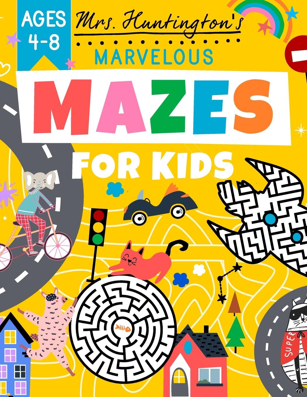 Cover: 9780645466461 | Marvelous Mazes for Kids Ages 4-8 | Maze Activity Variety Puzzle Book