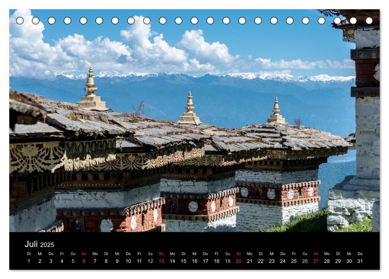 Bild: 9783435635740 | Bhutan - Reise durch das Land des Donnerdrachens (Tischkalender...