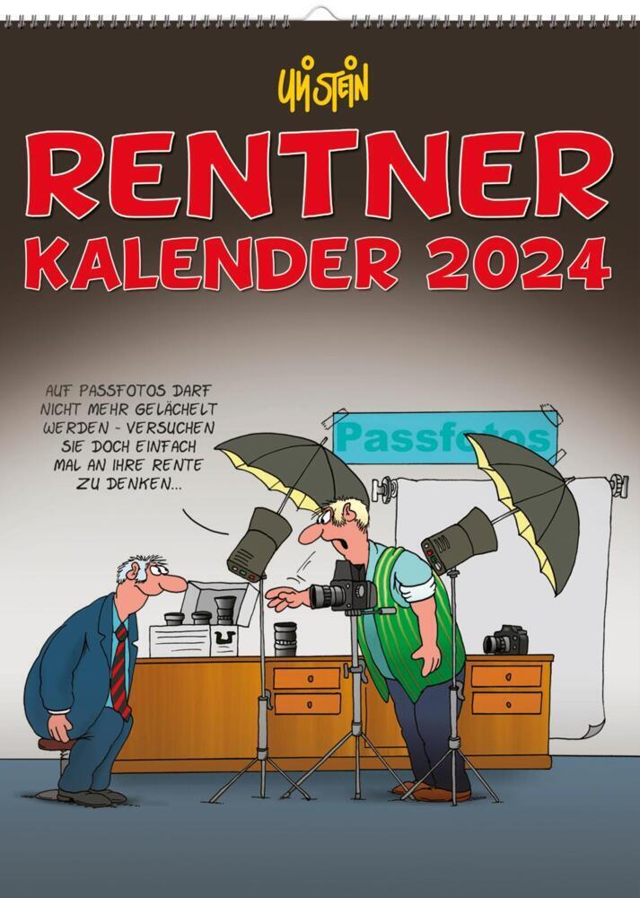 Cover: 9783830320890 | Uli Stein Rentnerkalender 2024: Monatskalender für die Wand | Stein